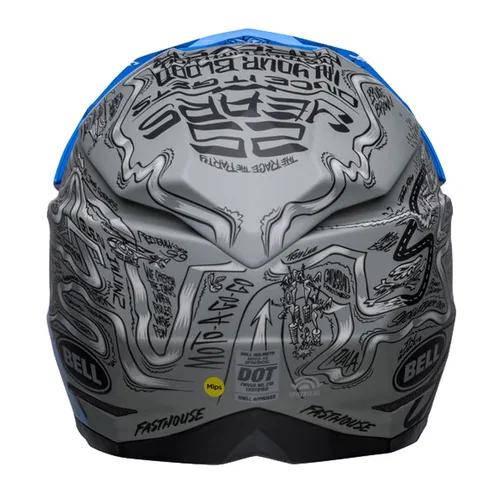 Bell Bell Moto 10 Spherical Fasthouse Helmat DID Blue