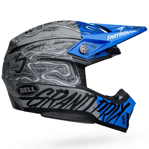 Bell Bell Moto 10 Spherical Fasthouse Helmat DID Blue