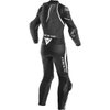 Dainese Laguna Seca 4 Lady Womens Black White Leather Motorcycle 1-Piece Suit Rear                                                                                                                                                                             