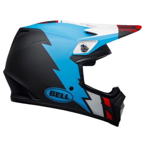 Bell MX-9 Mips Strike Helmet Matt Black Blue White Size: S