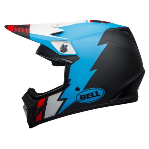 Bell MX-9 Mips Strike Helmet Matt Black Blue White Size: S