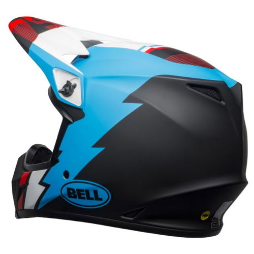 Bell MX-9 Mips Strike Helmet Matt Black Blue White Size: S