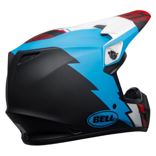 Bell MX-9 Mips Strike Helmet Matt Black Blue White Size: S