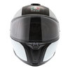 AGV Sport Modular Gloss Carbon White Flip Front Motorcycle Helmet Front                                                                                                                                                                                        