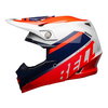 Bell Bell Moto 9 MIPS Prophecy Helmet Red Navy Grey - Thumbnail 2
