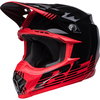 Bell Bell Moto 9 MIPS Helmet Louver Gloss Black Red - Thumbnail 1