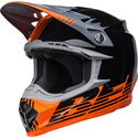 Moto 9 MIPS Helmet Louver Gloss Black Orange