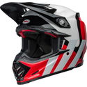 Moto 9S Flex Hello Cousteau Stripes Helmet Red