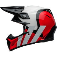 Moto-9S Flex Hello Cousteau Stripes Helmet Red