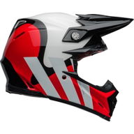 Moto-9S Flex Hello Cousteau Stripes Helmet Red