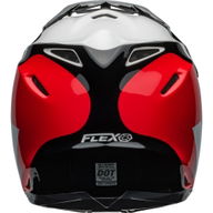 Moto-9S Flex Hello Cousteau Stripes Helmet Red