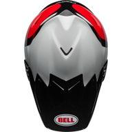 Moto-9S Flex Hello Cousteau Stripes Helmet Red