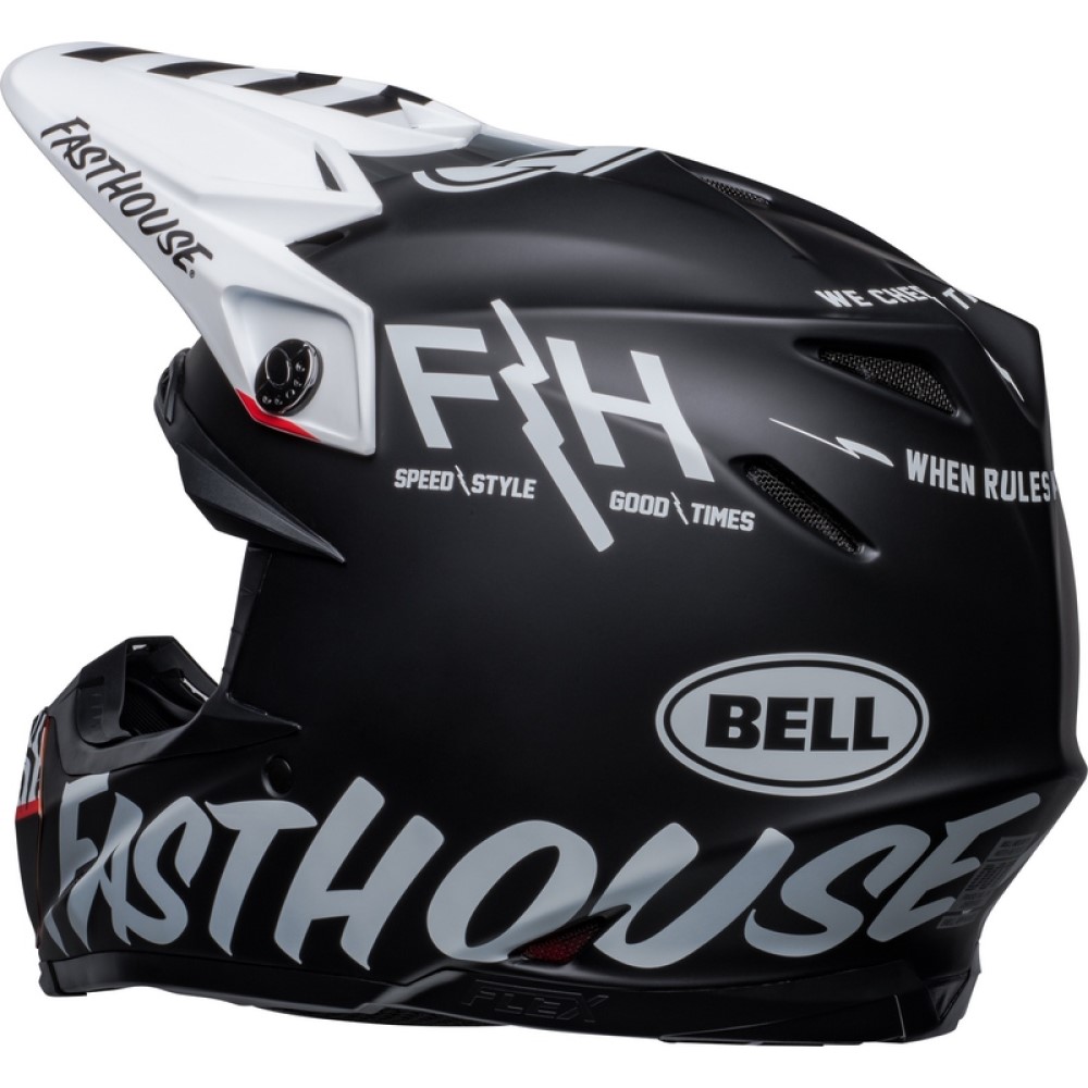 Bell Bell Moto 9S Flex Fasthouse Helmet Crew Matt Black - Thumbnail 4