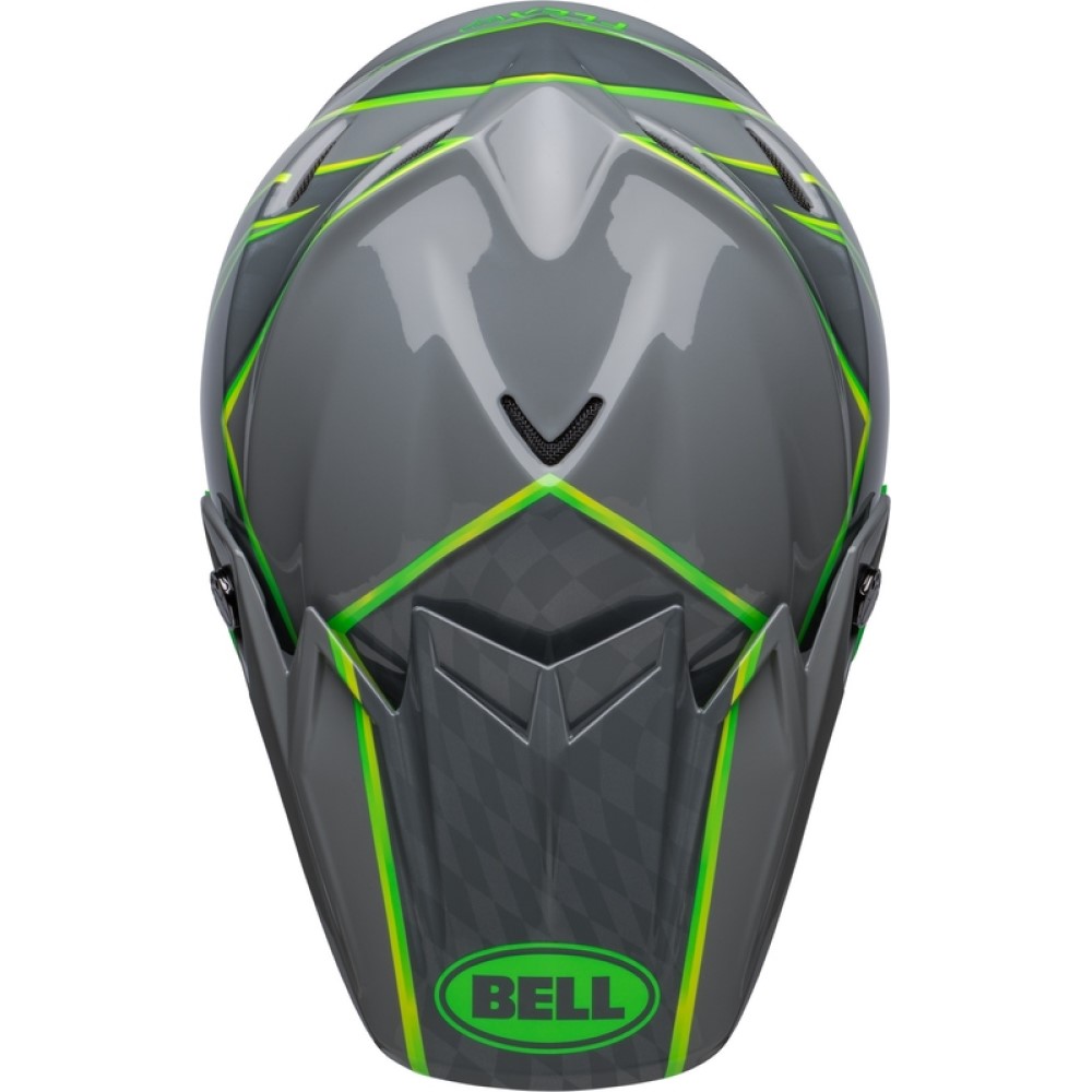 Bell Bell Moto 9S Flex Sprite Helmet Grey Green - Thumbnail 9