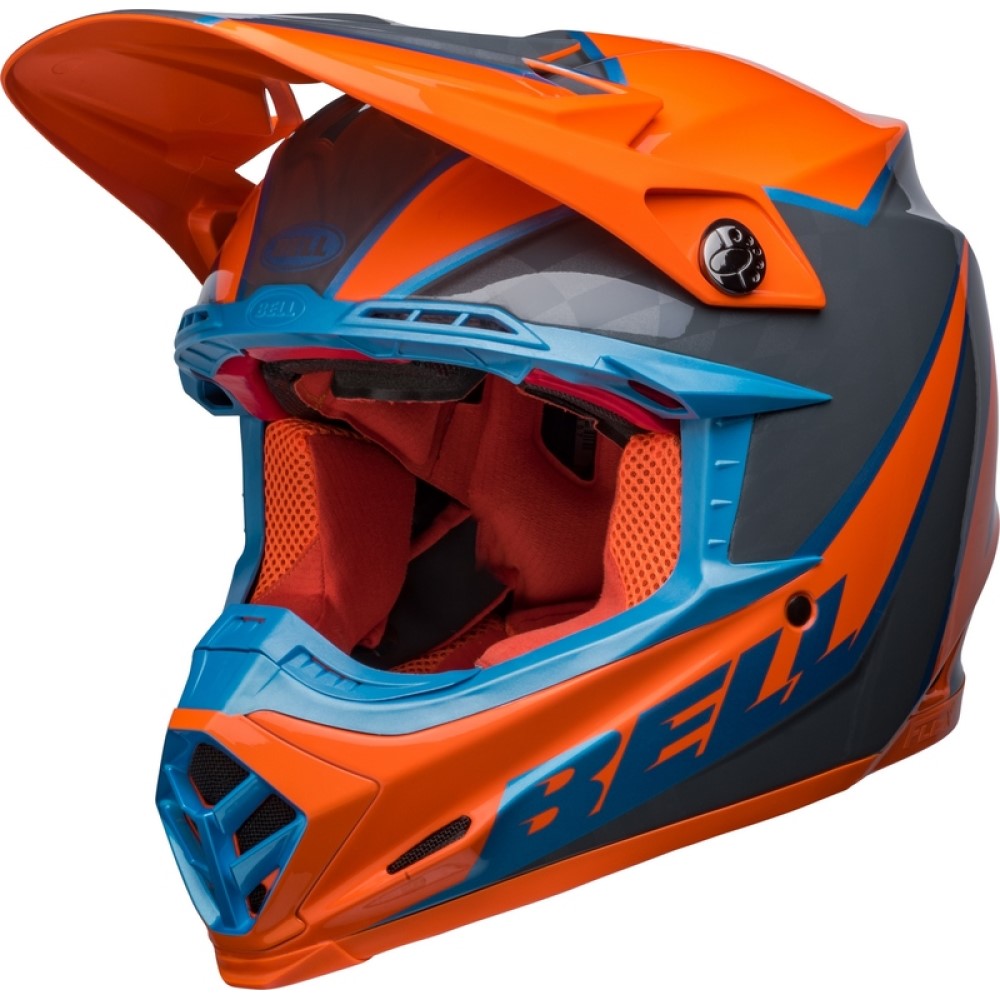 Bell Bell Moto 9S Flex Sprite Helmet Orange Grey - Thumbnail 1
