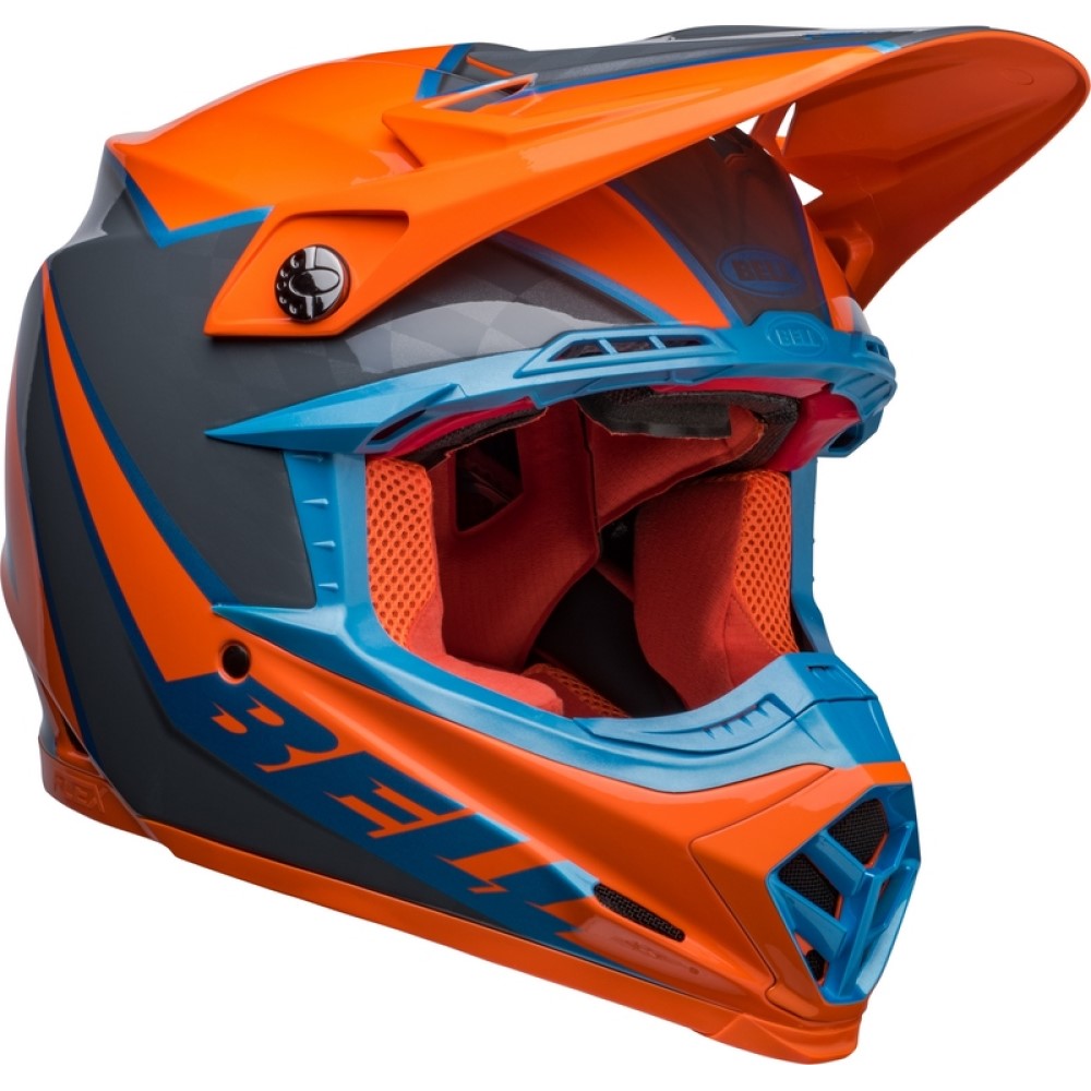 Bell Bell Moto 9S Flex Sprite Helmet Orange Grey - Thumbnail 2
