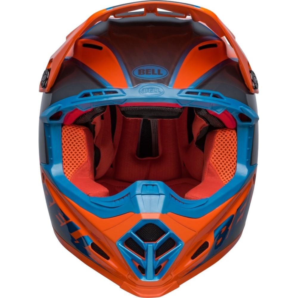 Bell Bell Moto 9S Flex Sprite Helmet Orange Grey - Thumbnail 7