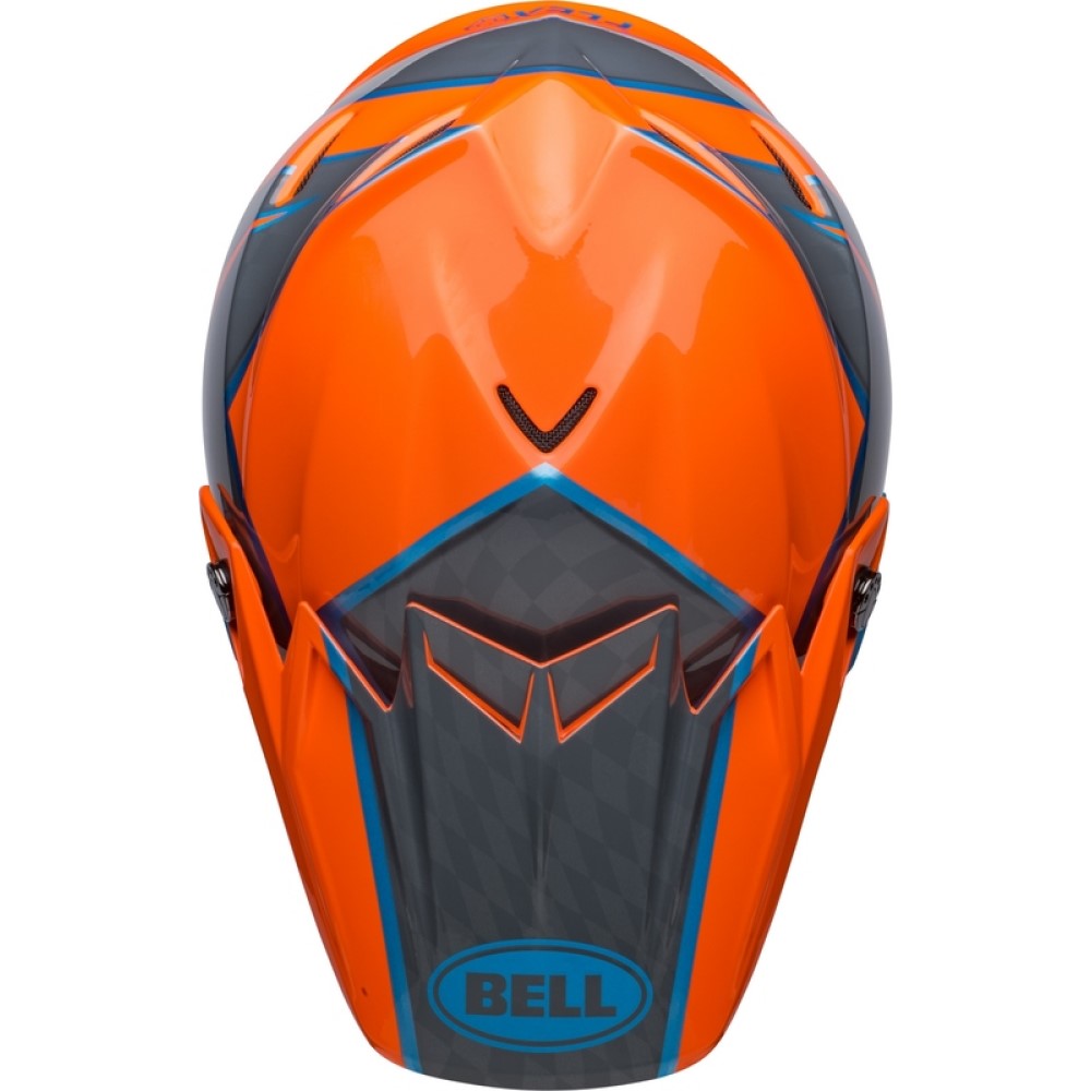 Bell Bell Moto 9S Flex Sprite Helmet Orange Grey - Thumbnail 8