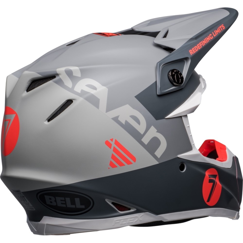 Bell Bell Moto 9S Flex Seven Vanguard Helmet Charcoal Orange - Thumbnail 4