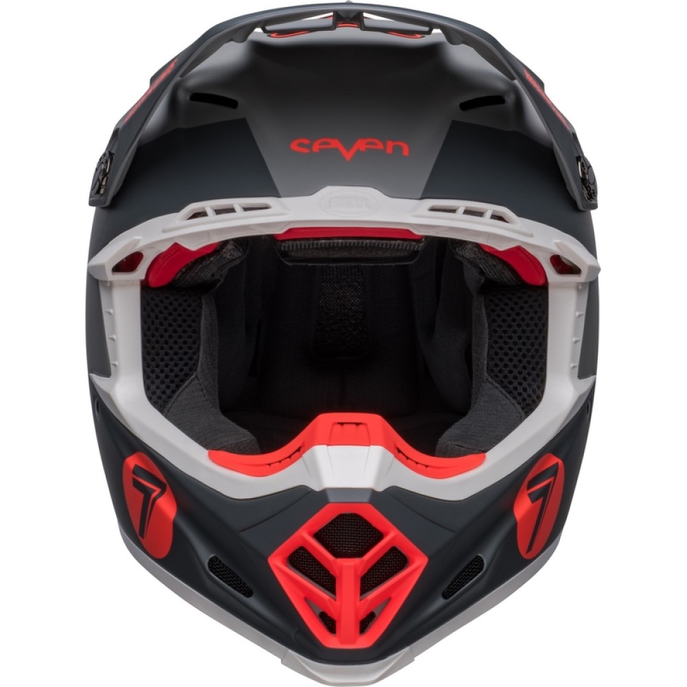 Bell Bell Moto 9S Flex Seven Vanguard Helmet Charcoal Orange - Thumbnail 6