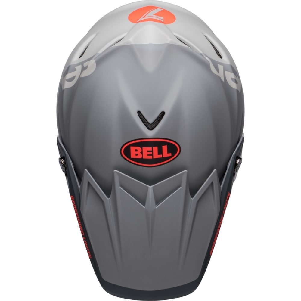 Bell Bell Moto 9S Flex Seven Vanguard Helmet Charcoal Orange - Thumbnail 7