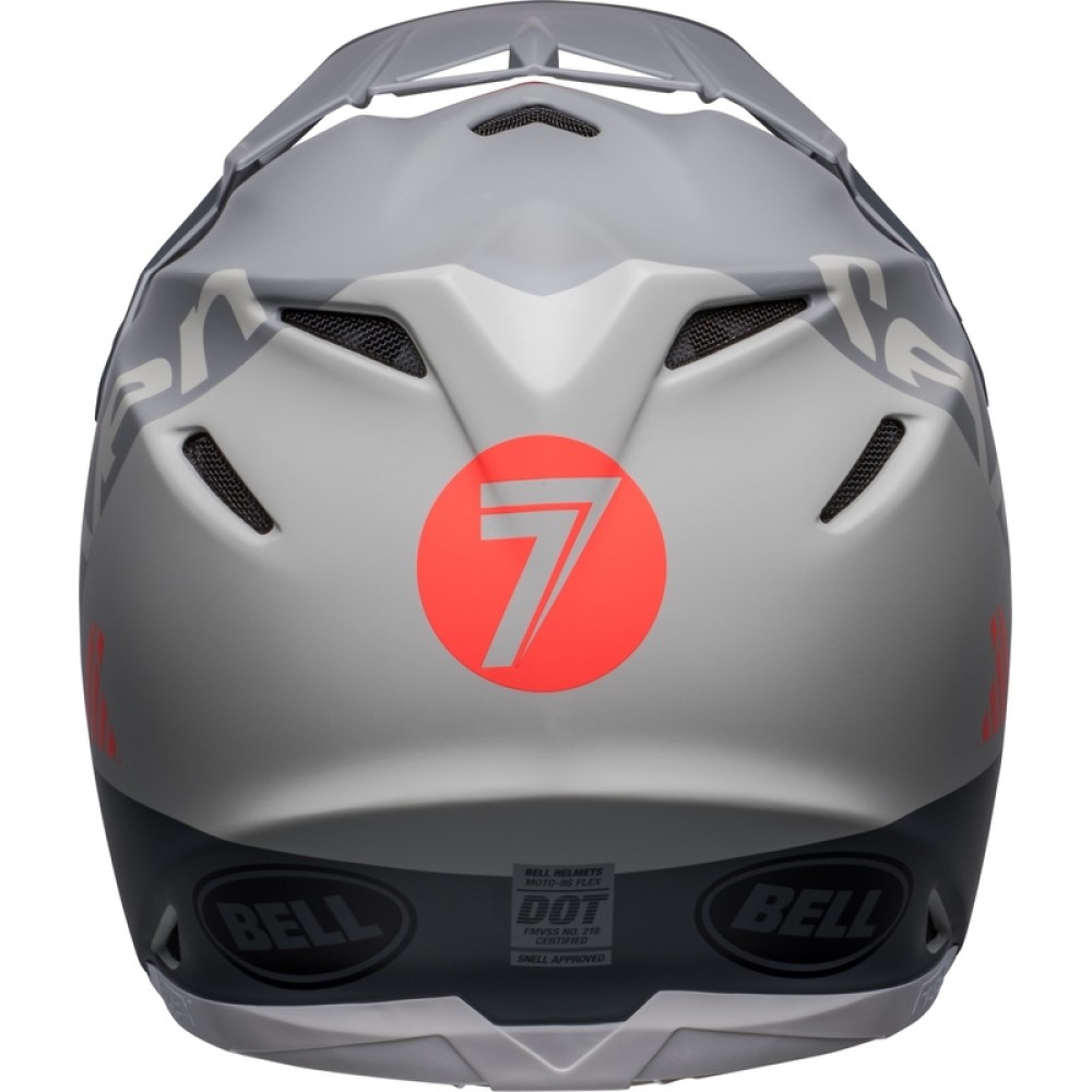 Bell Bell Moto 9S Flex Seven Vanguard Helmet Charcoal Orange - Thumbnail 8