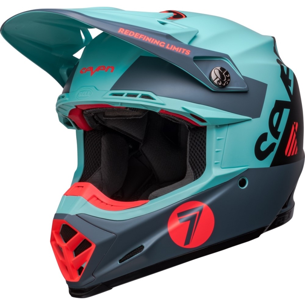 Moto 9S Flex Seven Vanguard Helmet Matt Aqua Black