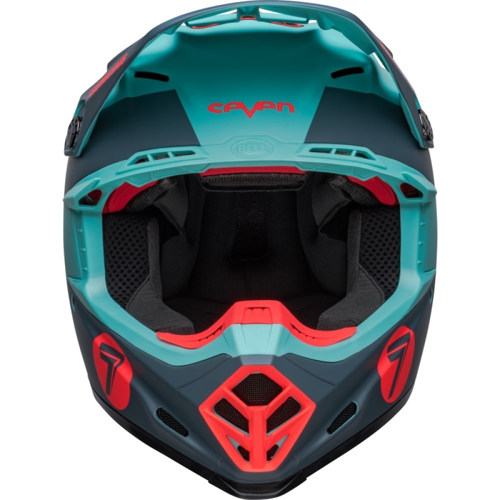 Bell Bell Moto 9S Flex Seven Vanguard Helmet Matt Aqua Black - Thumbnail 8