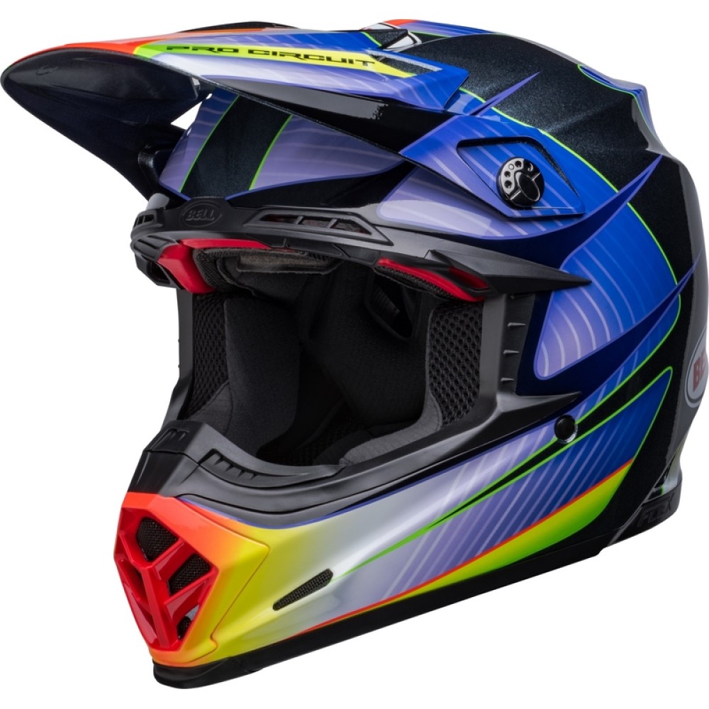 Bell Bell Moto 9S Flex Helmet Pro Circuit 23 Silver Metallic Flake - Thumbnail 1