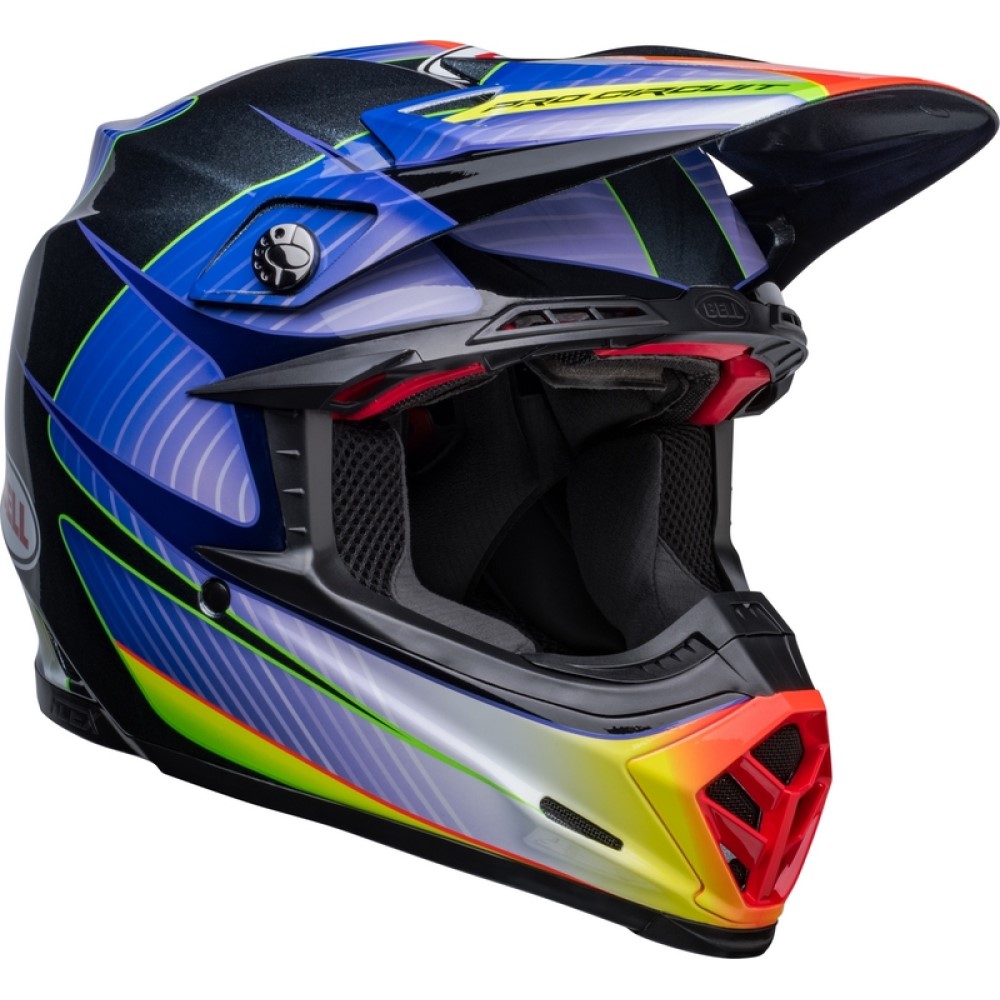 Bell Bell Moto 9S Flex Helmet Pro Circuit 23 Silver Metallic Flake - Thumbnail 2