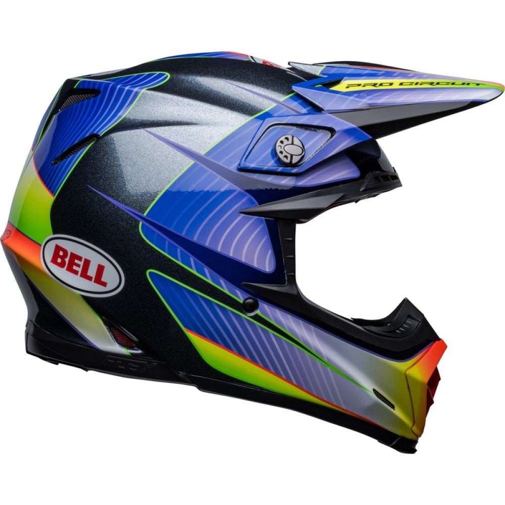Bell Bell Moto 9S Flex Helmet Pro Circuit 23 Silver Metallic Flake - Thumbnail 6