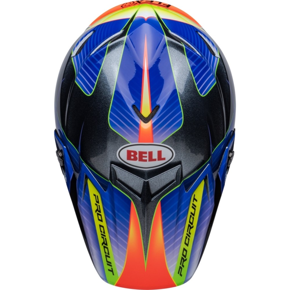 Bell Bell Moto 9S Flex Helmet Pro Circuit 23 Silver Metallic Flake - Thumbnail 8