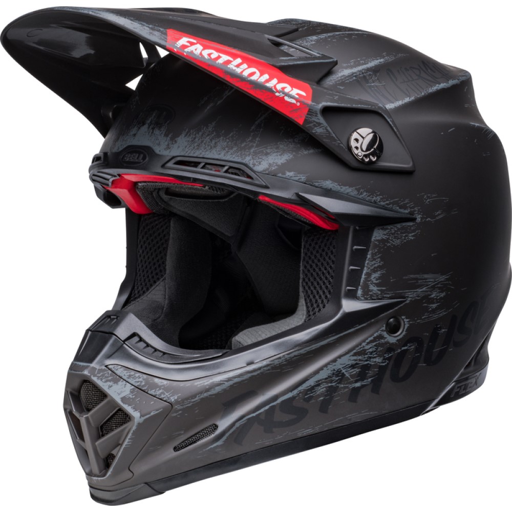 Bell Bell Moto 9S Flex Helmet Fasthouse Mojave Matt Black Grey - Thumbnail 1