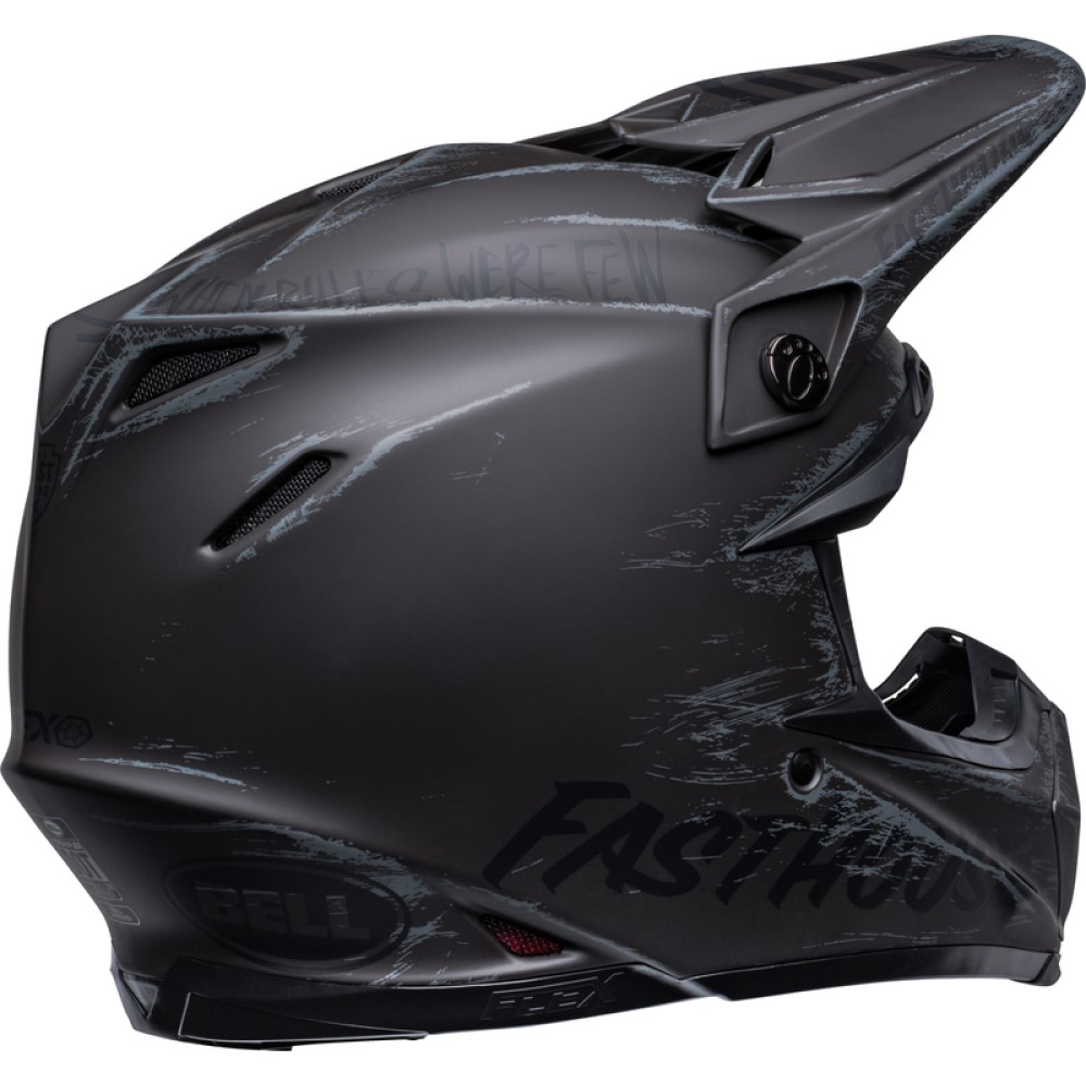 Bell Bell Moto 9S Flex Helmet Fasthouse Mojave Matt Black Grey - Thumbnail 7