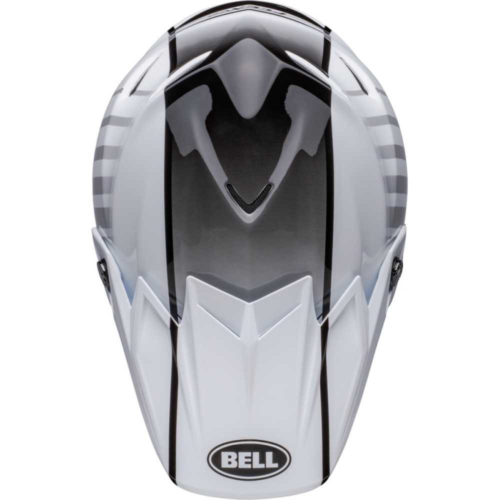Bell Bell Moto 9S Flex Sprint Helmet Matt Gloss White Red - Thumbnail 9