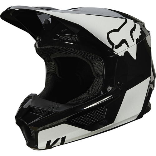 Fox V1 Revn Helmet Black White Size: XS