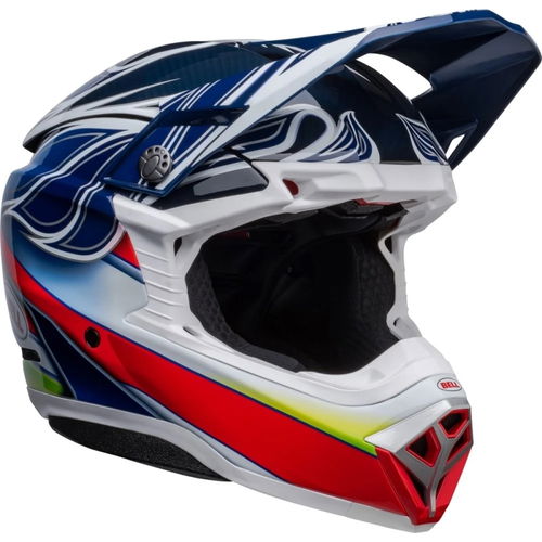Bell moto 10 spherical MX helmet - tomac replica - blue/white
