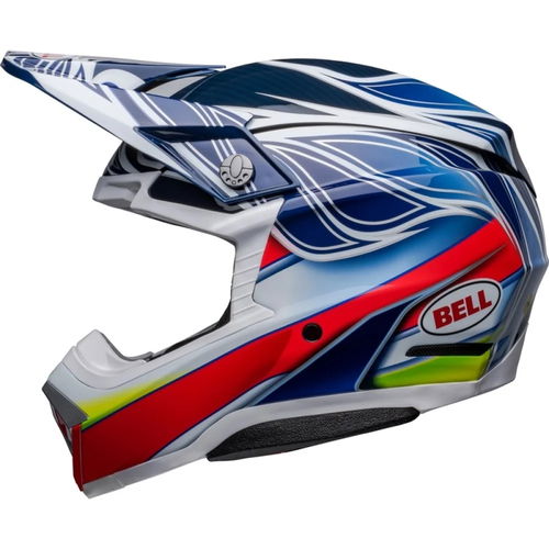 Bell moto 10 spherical MX helmet - tomac replica - blue/white