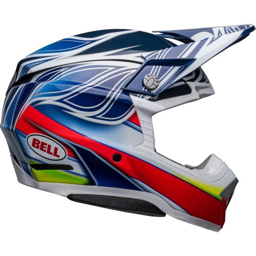 Bell moto 10 spherical MX helmet - tomac replica - blue/white