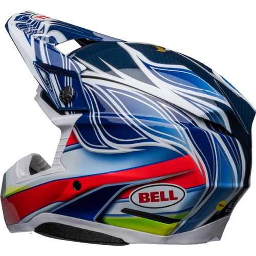 Bell moto 10 spherical MX helmet - tomac replica - blue/white