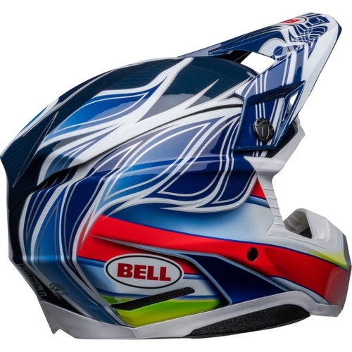 Bell moto 10 spherical MX helmet - tomac replica - blue/white