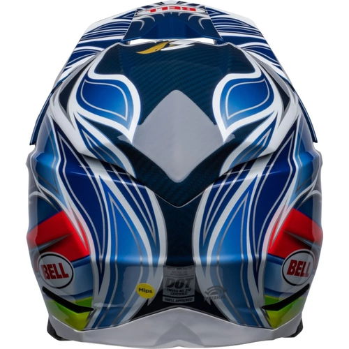 Bell moto 10 spherical MX helmet - tomac replica - blue/white