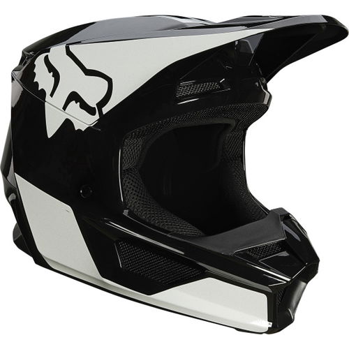 Fox V1 Revn Helmet Black White Size: XS