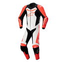 GP Force Lurv Leather Suit Red Fluo White Black
