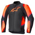 T-SP 1 V2 Waterproof Jacket Black Red Fluo