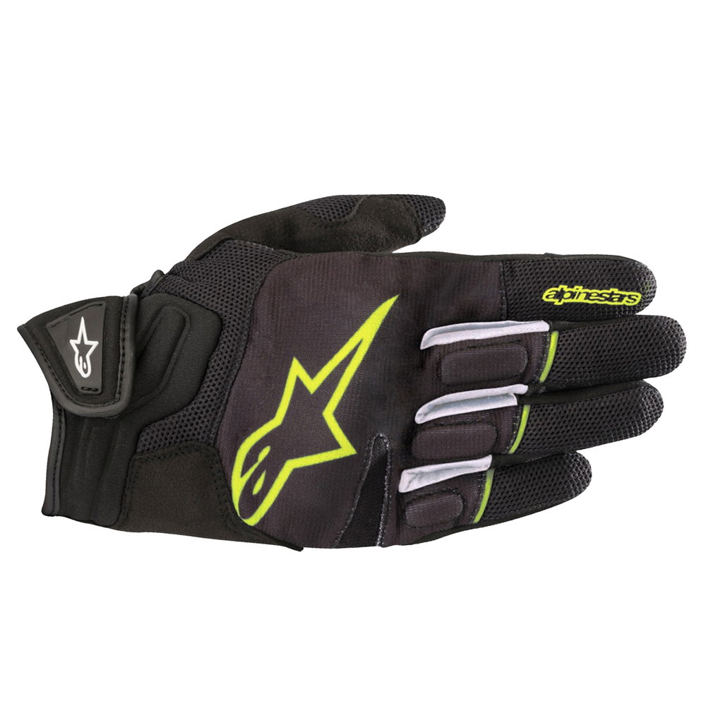 Atom Gloves Black Yellow Fluo