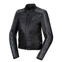 Stella Dyno Leather Jacket Black Tar Grey Dark Grey