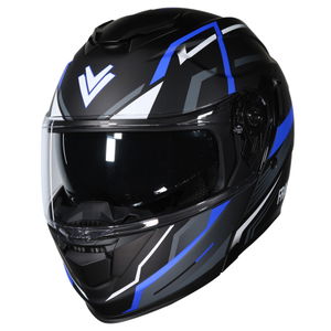 Frank Thomas DV24 Flip Front Helmet Matt Black Blue