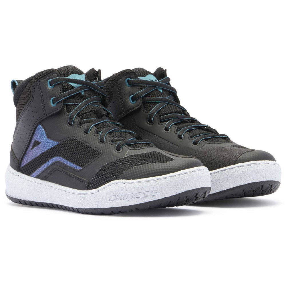 Dainese suburb air ライディングシューズ ハイカットスニーカー Dainese Suburb Air Ladies Shoes Black White Harbor Blue | J&S