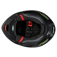 DV24 Flip Front Helmet Matt Black Neo Yellow